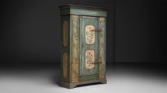 Painted Pine Armoire, Netherlands 1880