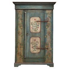 Painted Pine Armoire, Netherlands 1880
