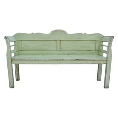 Painted Pine Bench or Settle