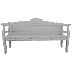 Painted Pine Bench or Settle