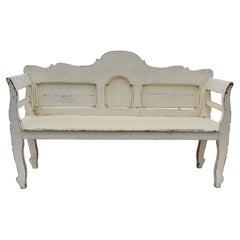 Painted Pine Bench or Settle
