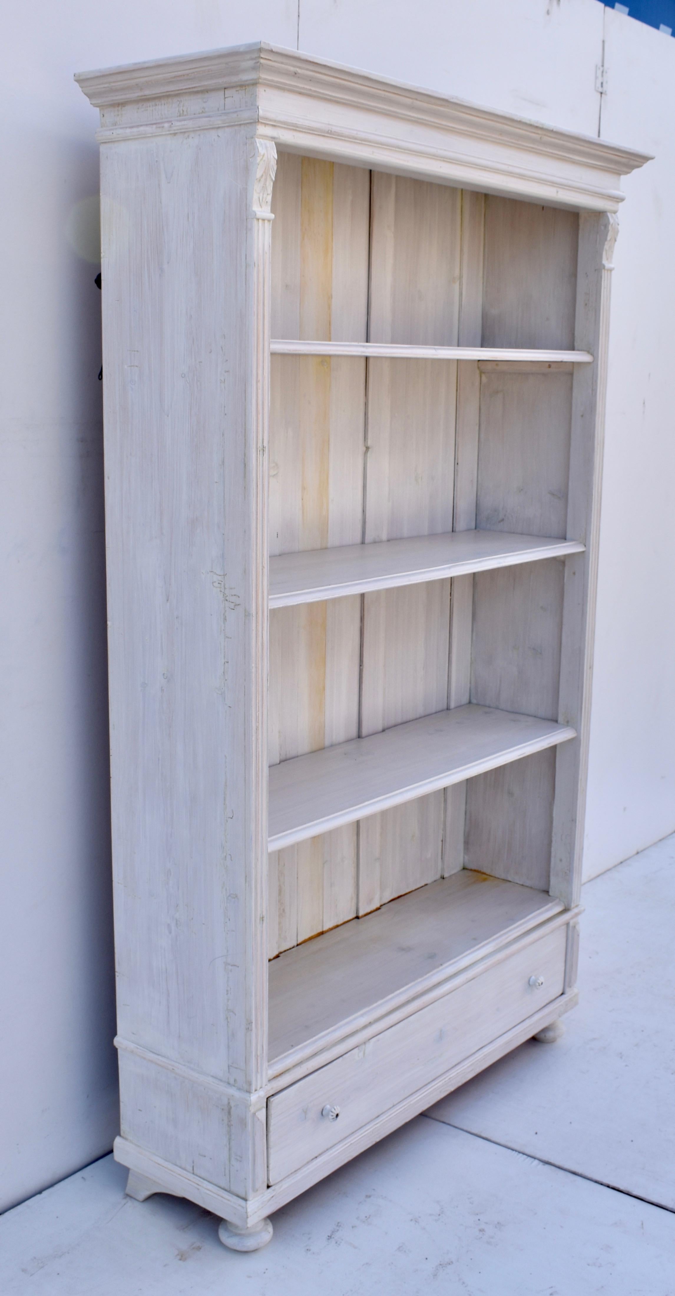 painted pine bookcases