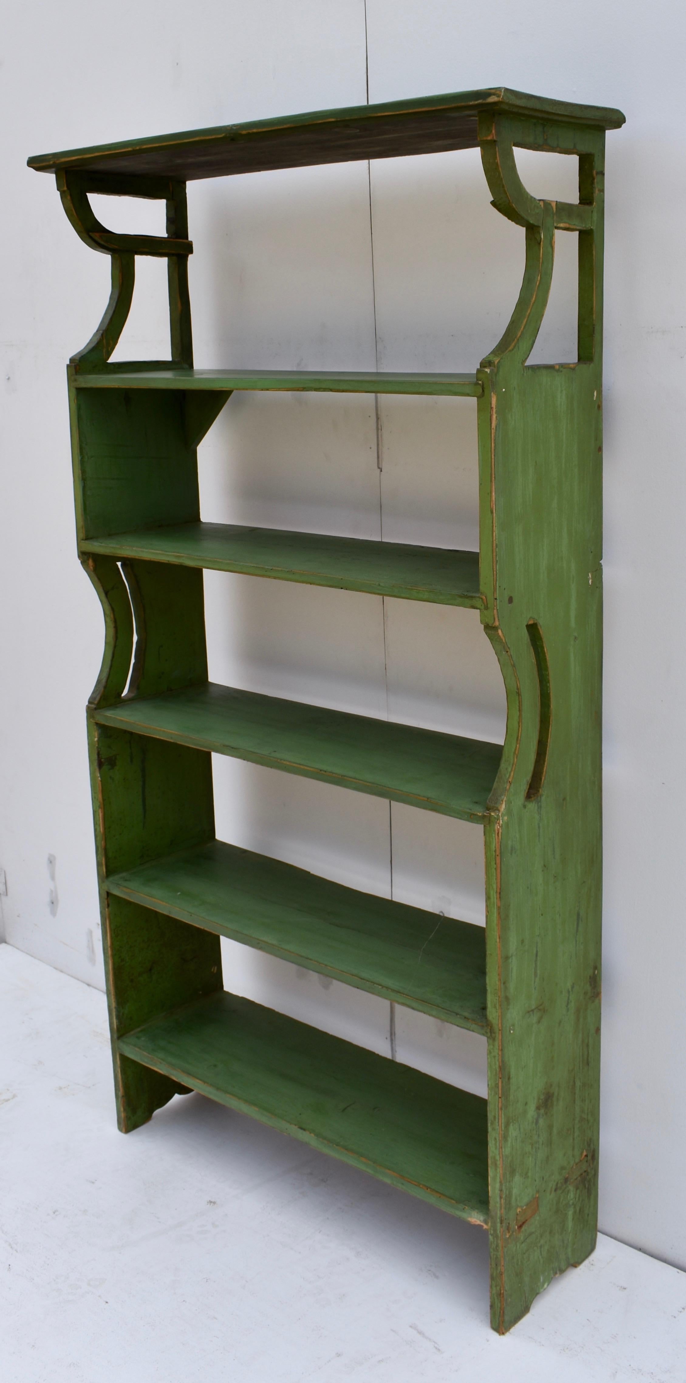 Country Painted Pine Bookshelves or Etagere