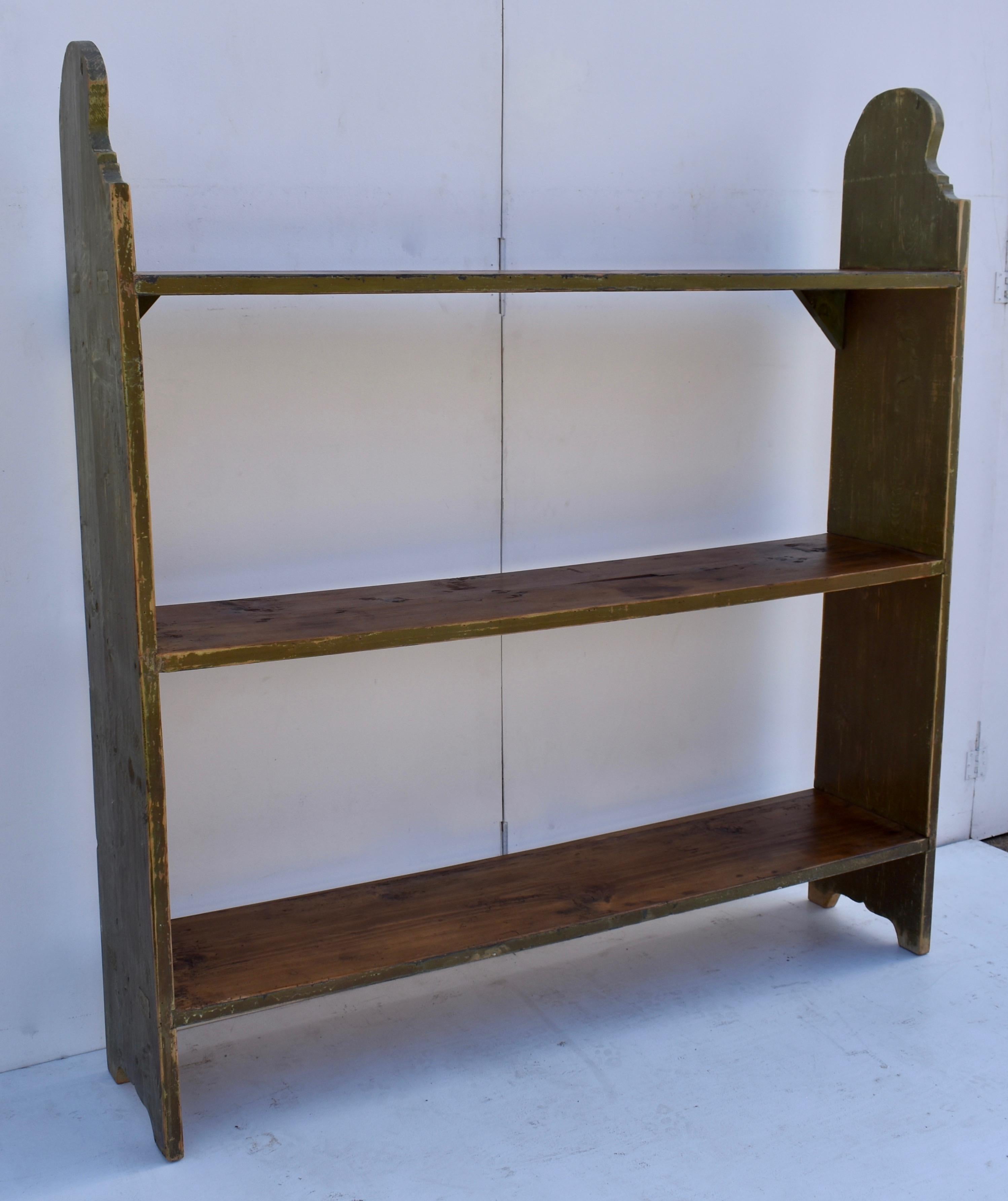 wooden utility shelf