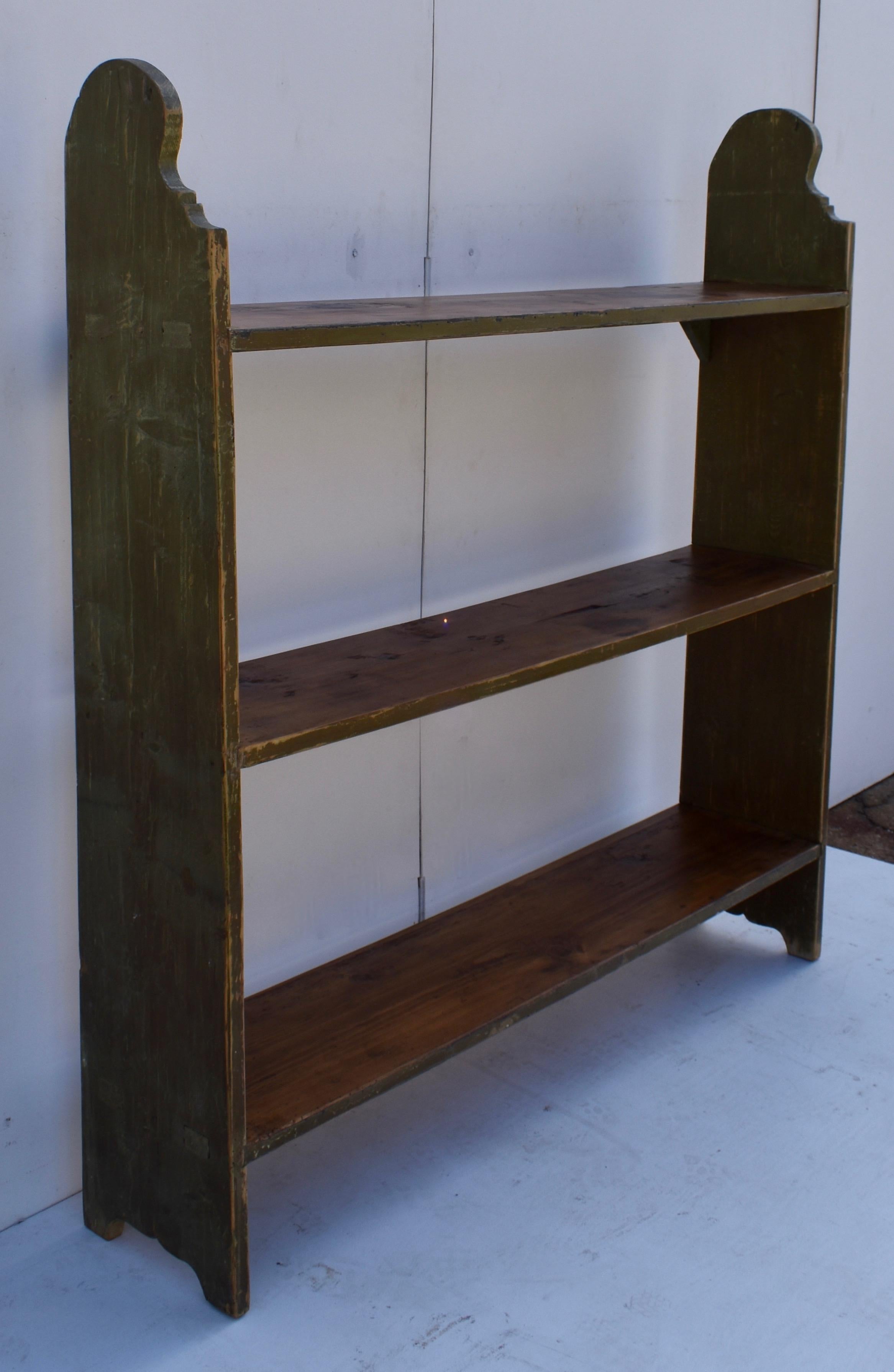 wooden utility shelf