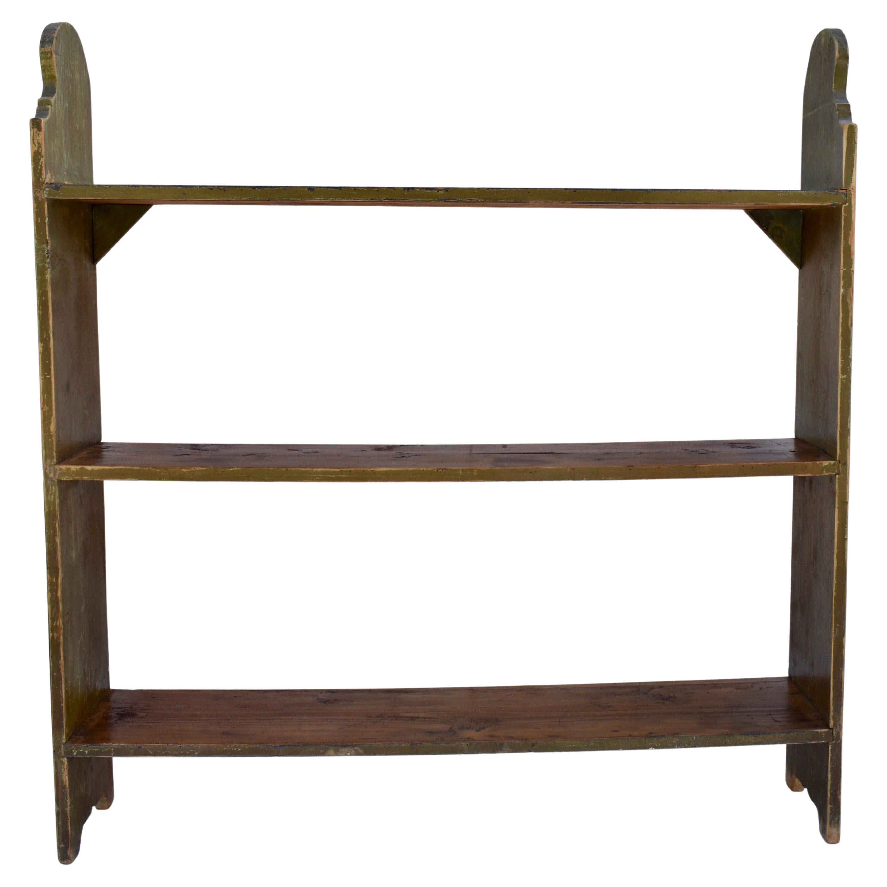 Painted Pine Bucket Bench or Utility Shelves For Sale