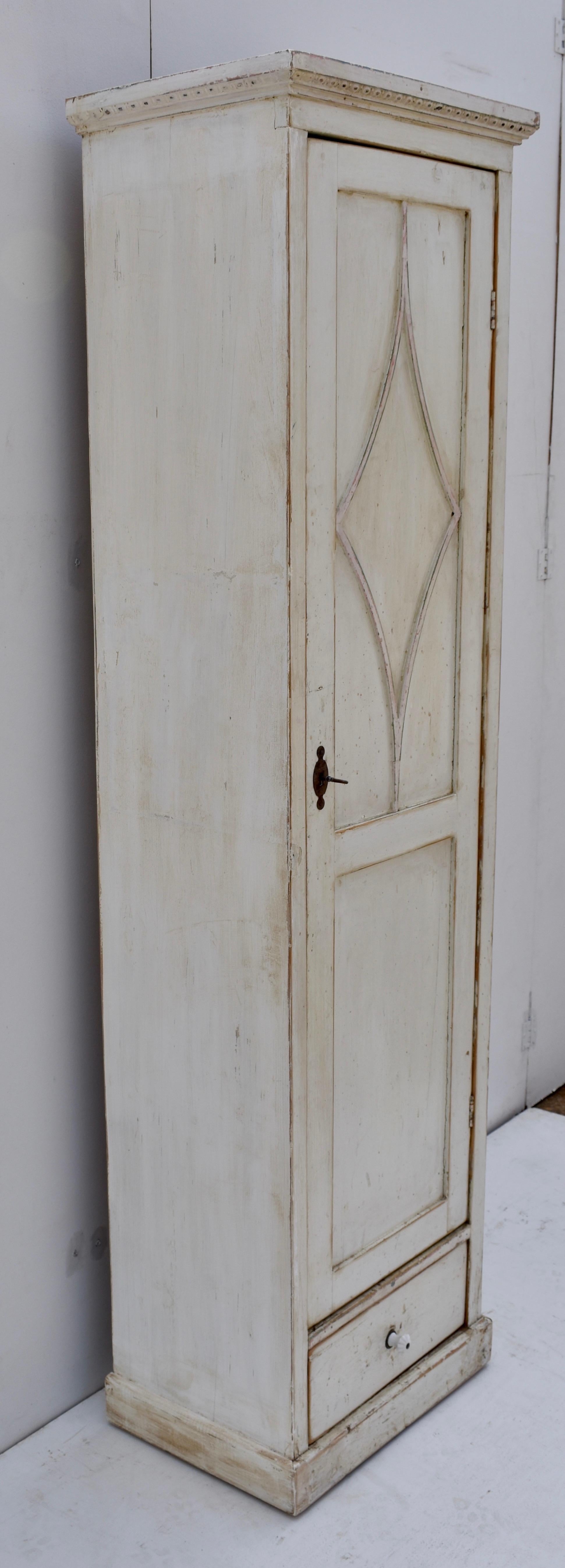 Country Painted Pine Chimney Cupboard