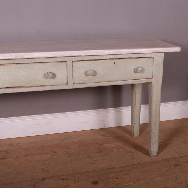 Painted Pine Console Table For Sale at 1stDibs