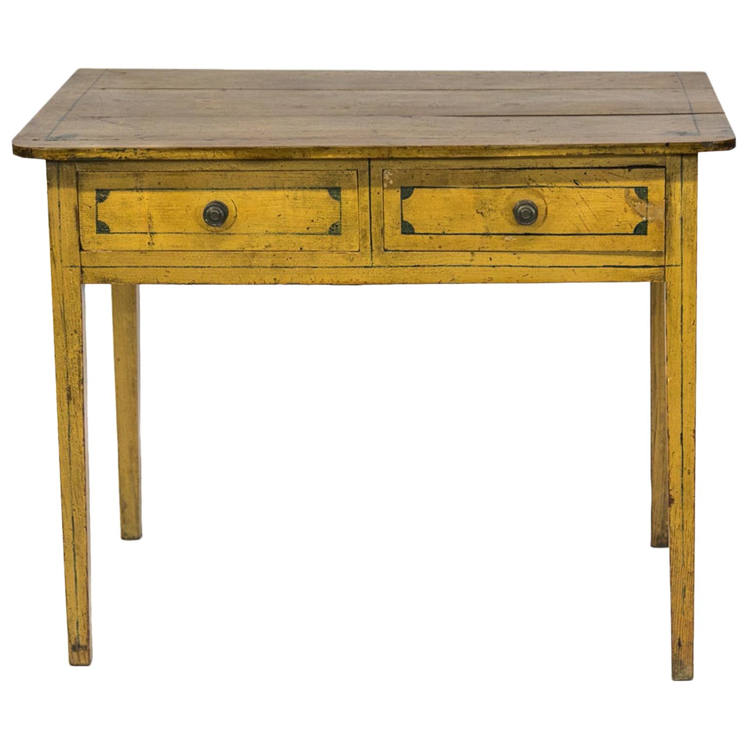 Painted Pine English Table For Sale