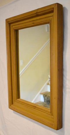 Painted Pine-Framed Wall Mirror