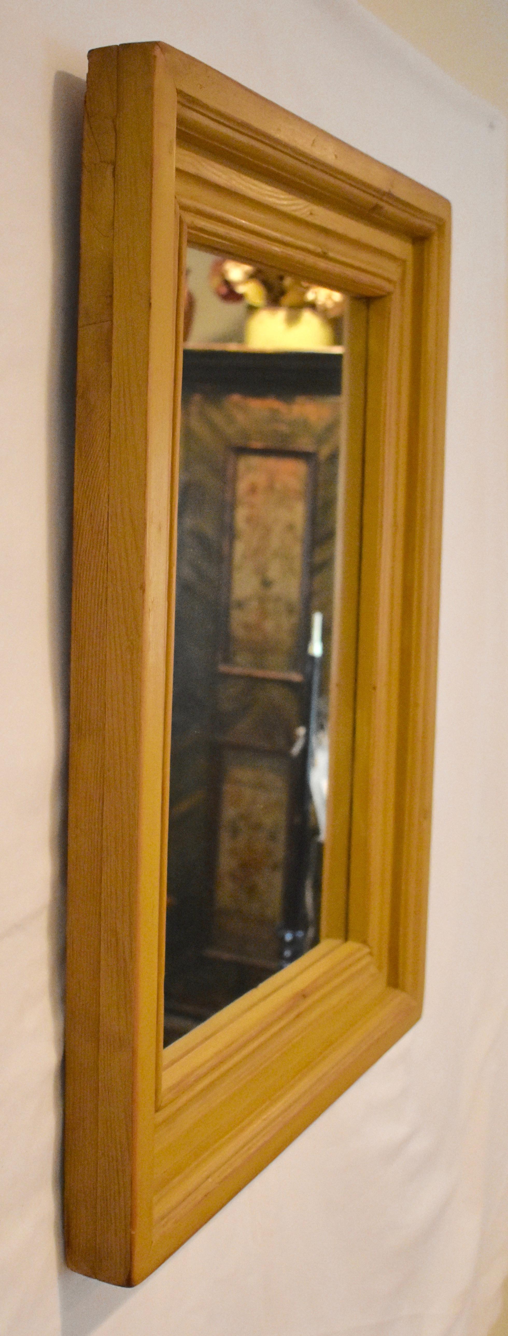 Victorian Painted Pine-Framed Wall Mirror For Sale