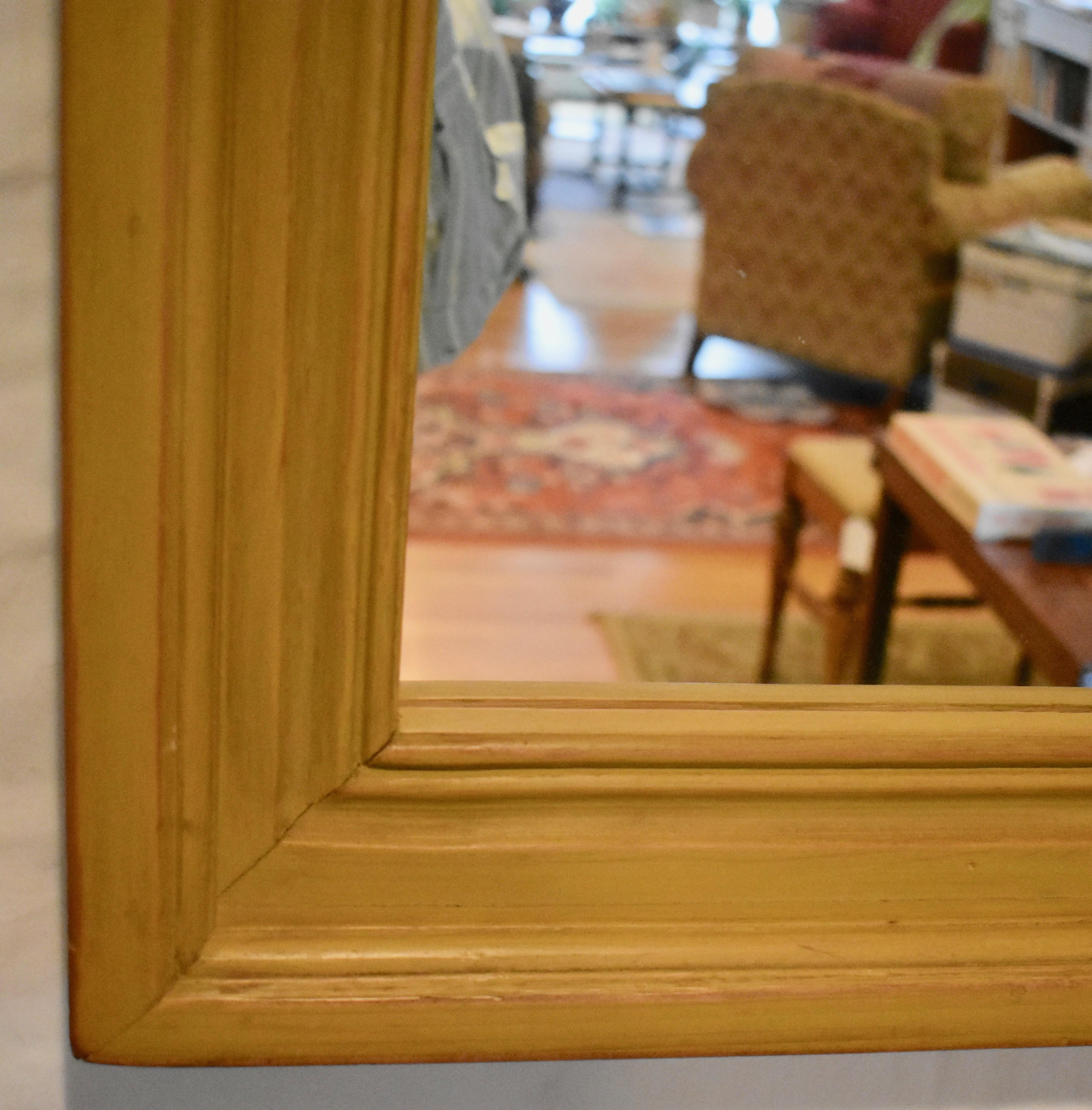 American Painted Pine-Framed Wall Mirror For Sale