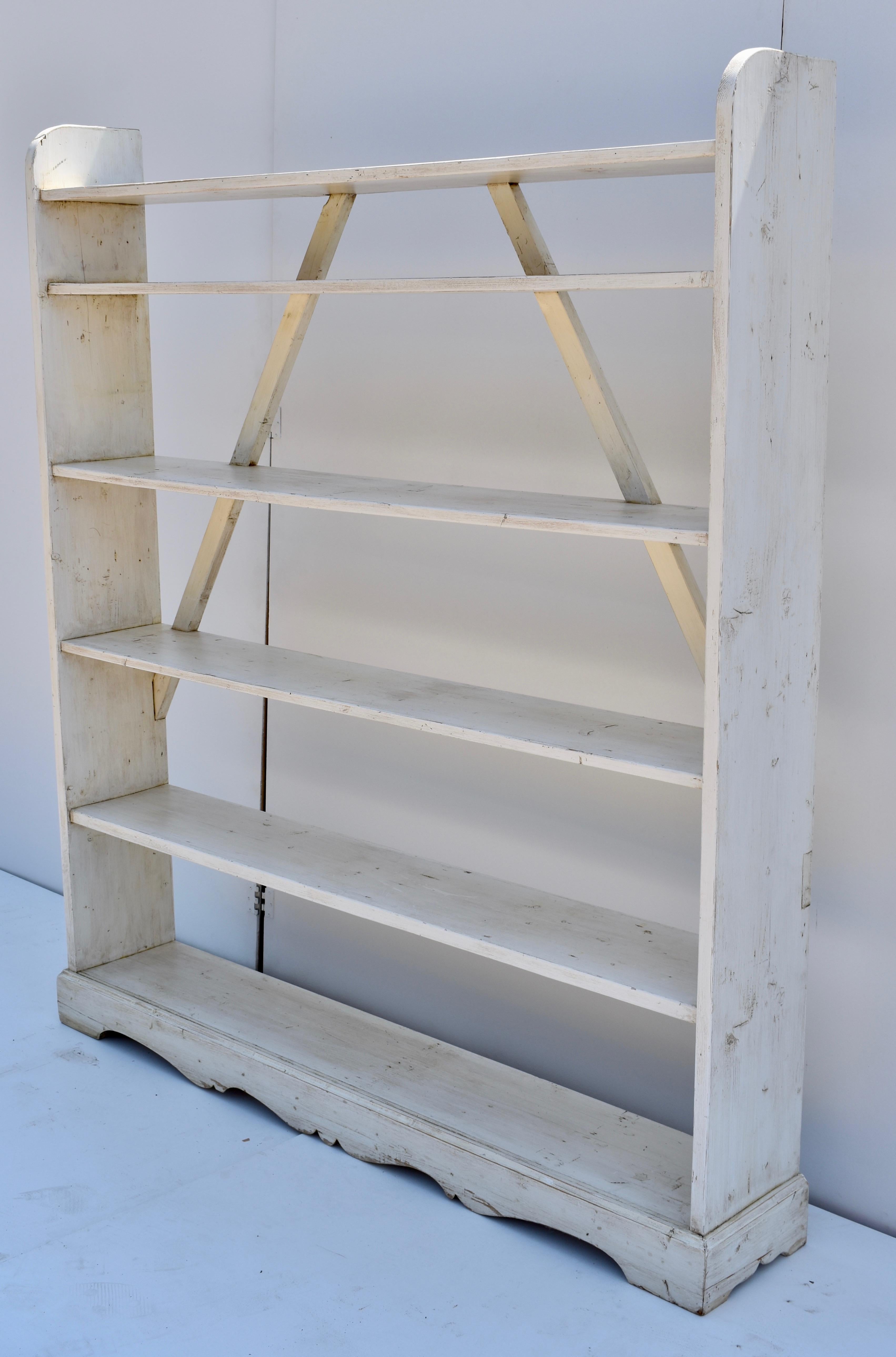 Hungarian Painted Pine Kitchen or Utility shelves