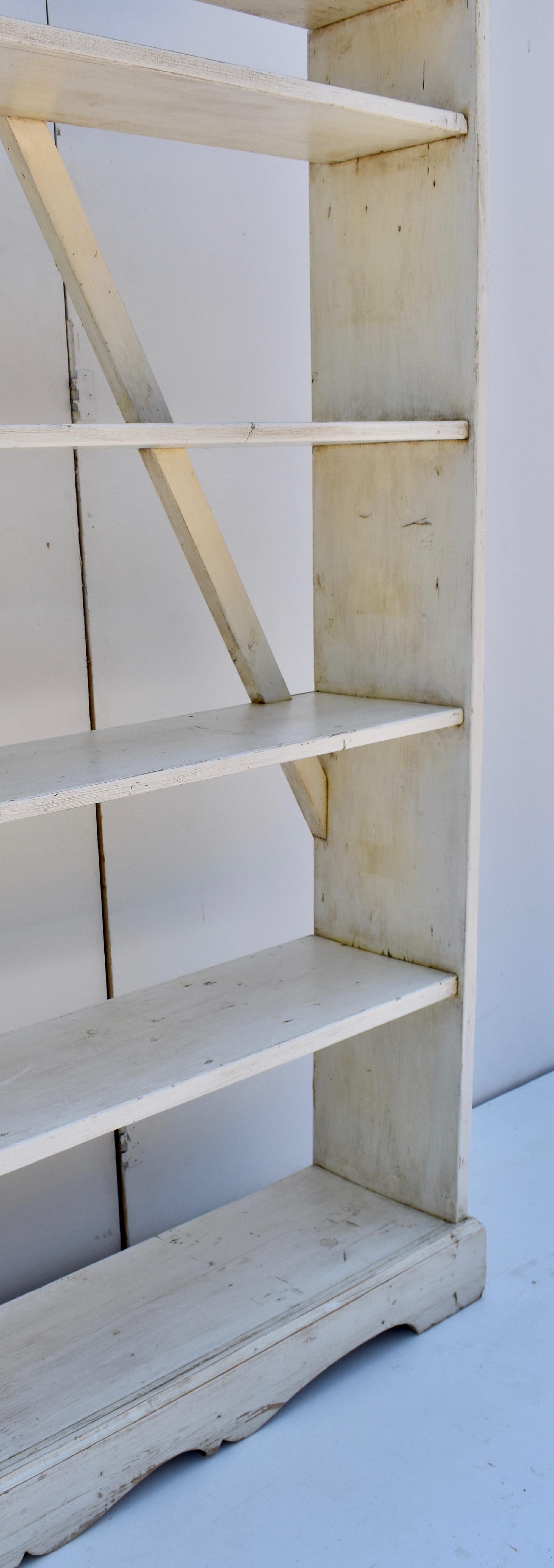 Painted Pine Kitchen or Utility shelves In Good Condition In Baltimore, MD