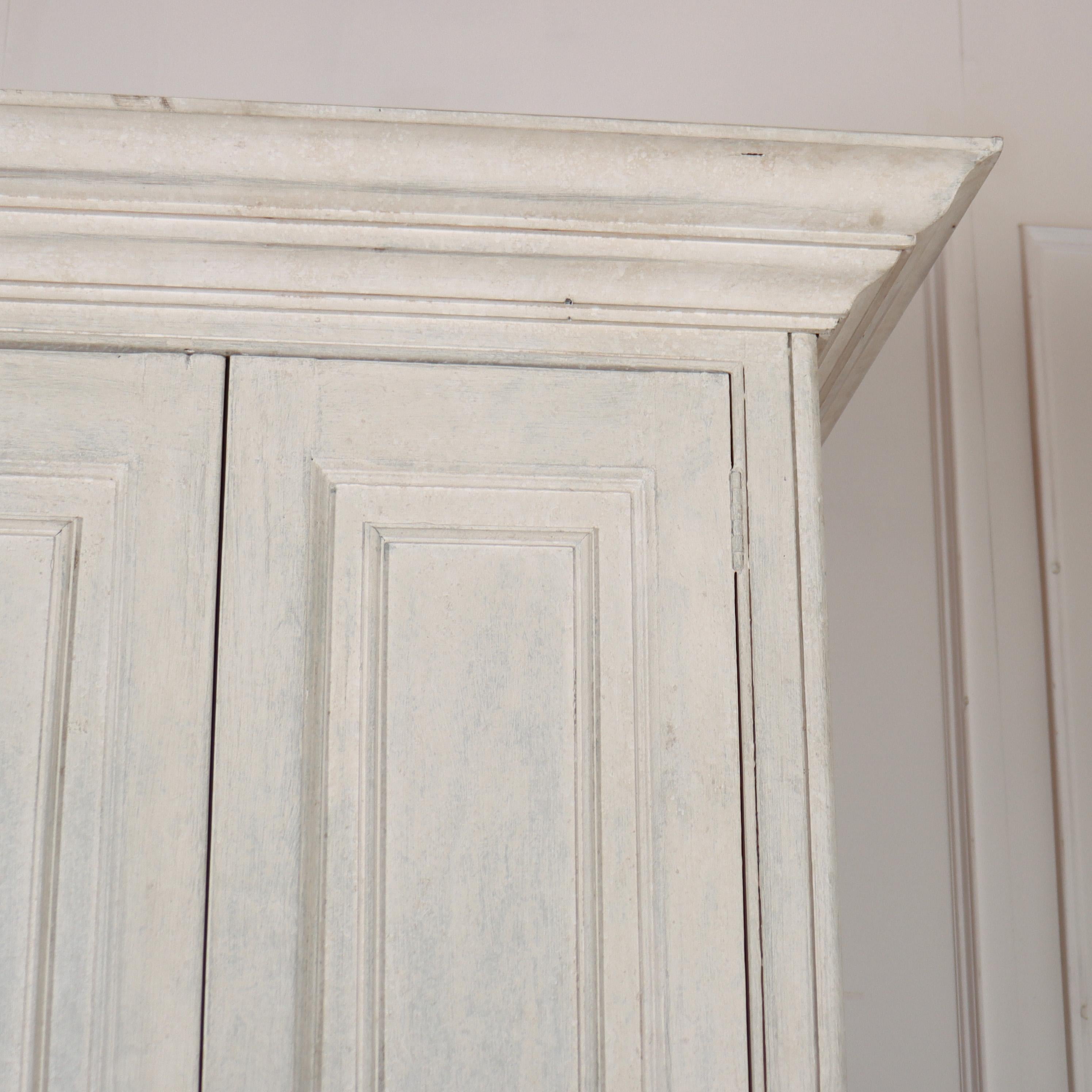Painted Pine Linen Cupboard For Sale 1