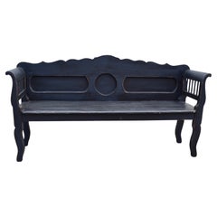 Banco o Asiento Panelado de Pino Pintado