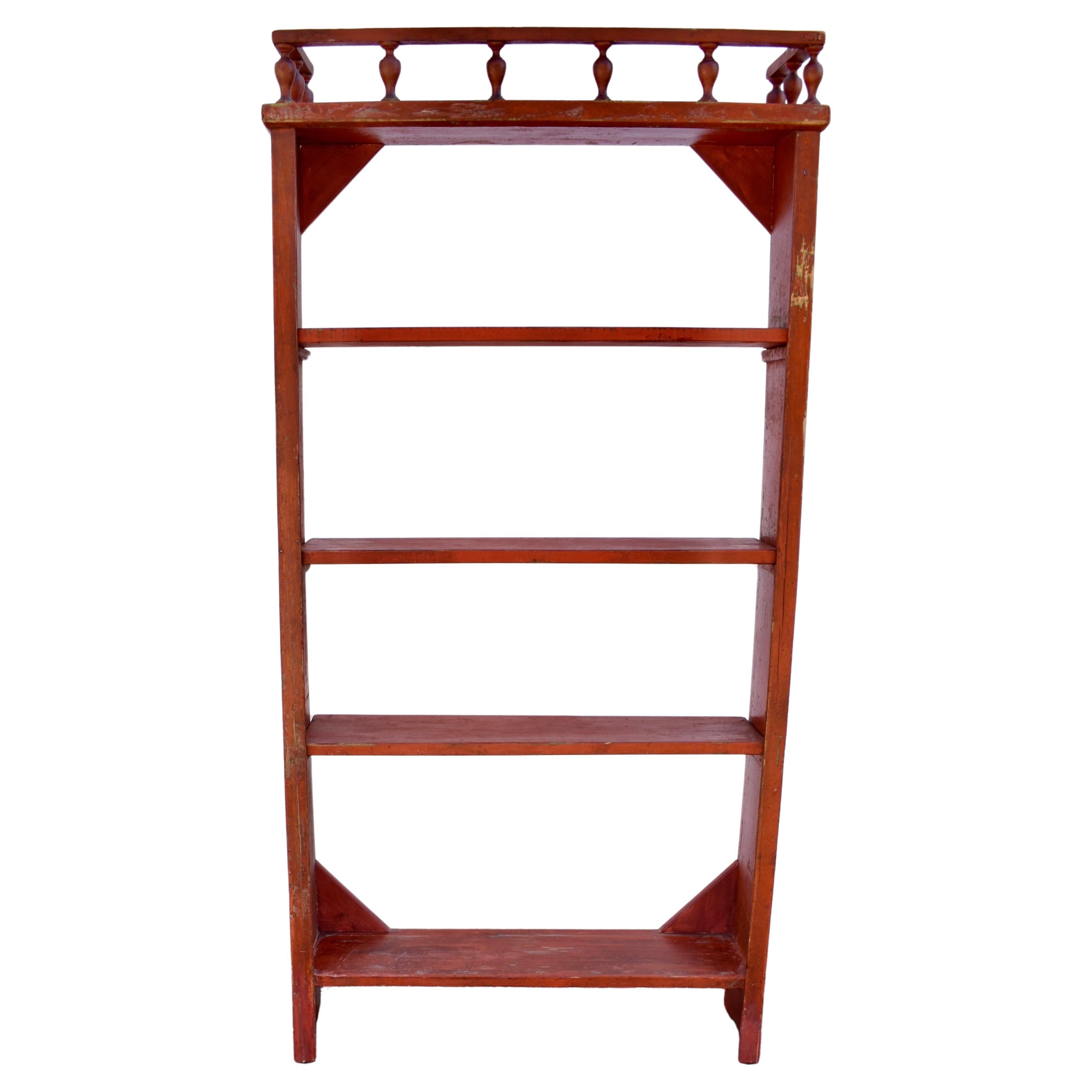 Painted Pine Pantry or Utility Shelves For Sale