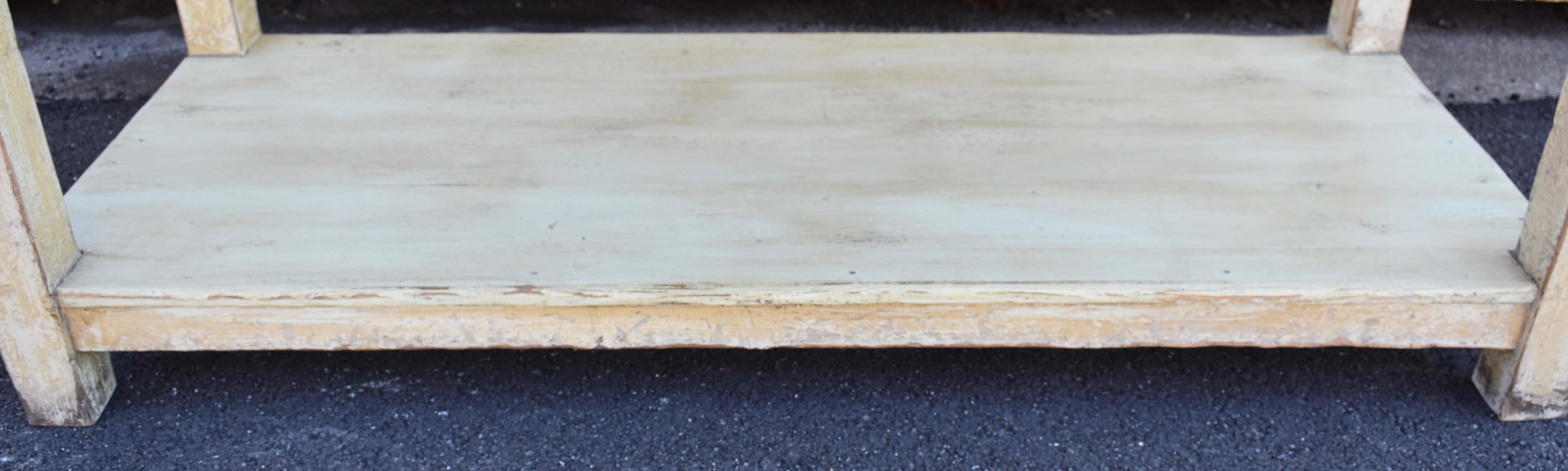 Painted Pine Potboard Work Table 5