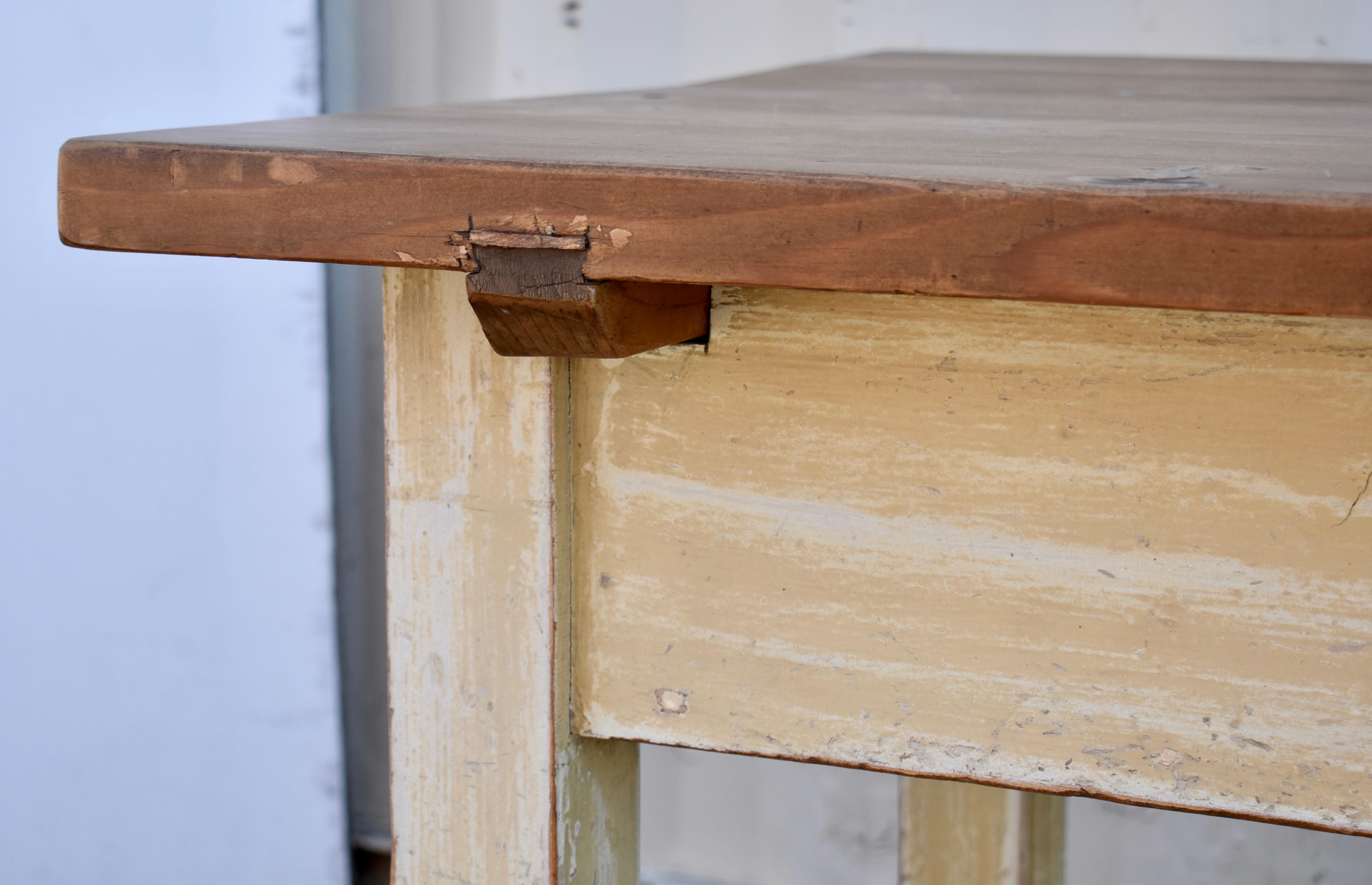 Painted Pine Potboard Work Table 7