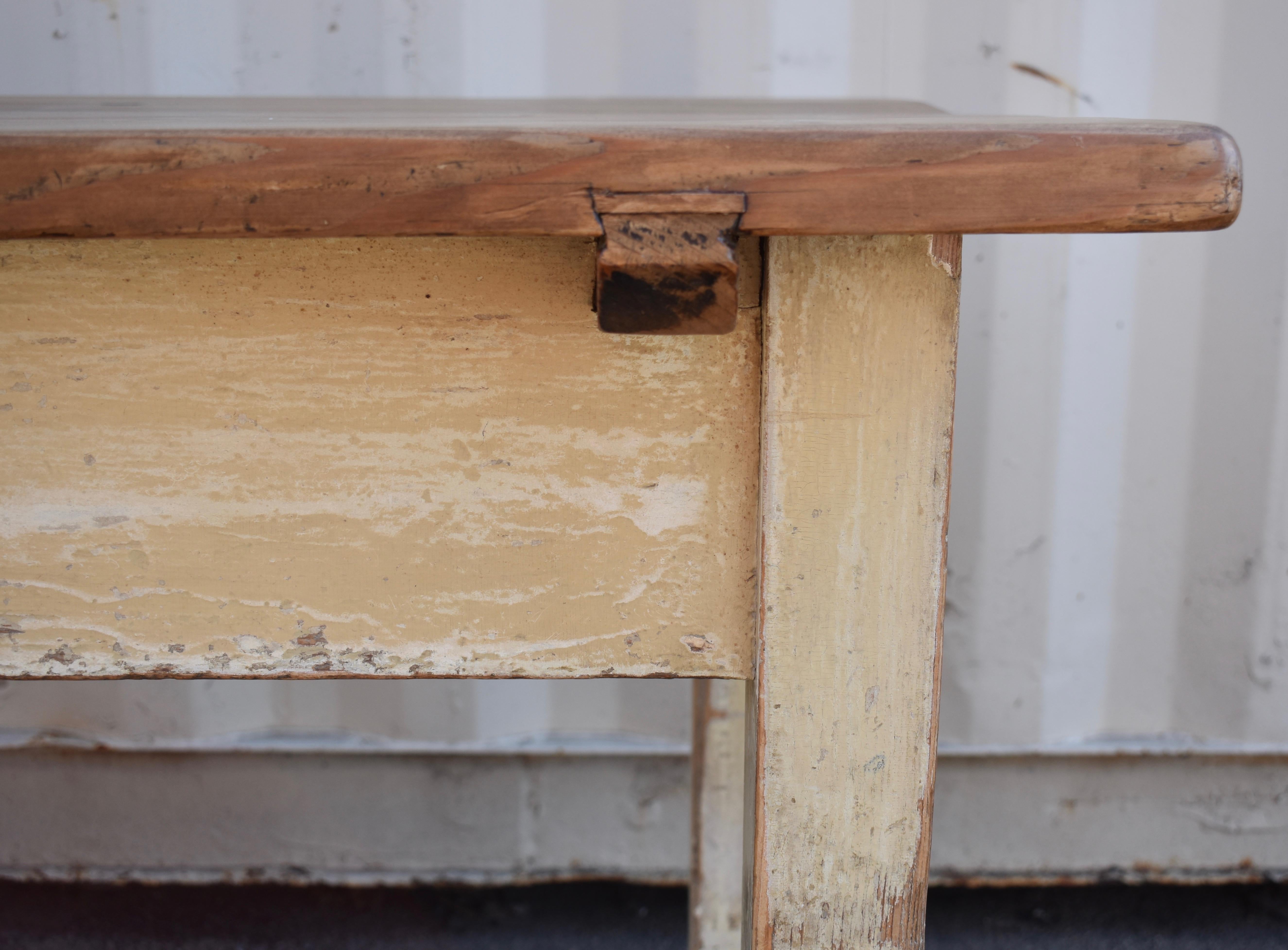 Painted Pine Potboard Work Table 3