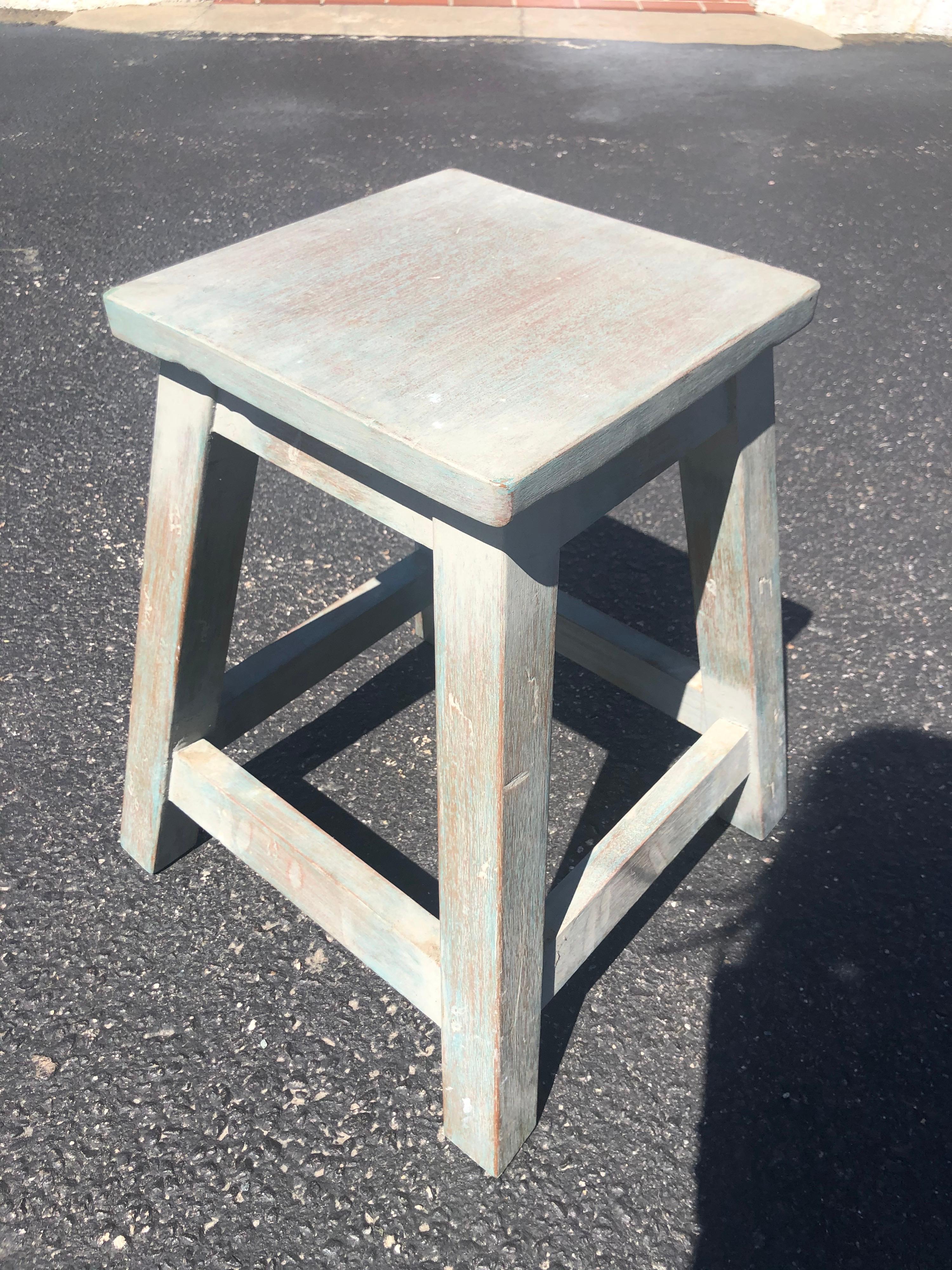 Painted pine stool or small table. Perfect for small spaces. Use as a stool or a small table.
Perfect for a childs room. Top measures 11