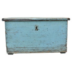 Painted Pine Trunk or Blanket Chest