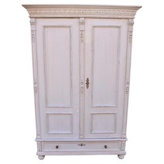 Painted Pine Two Door Armoire