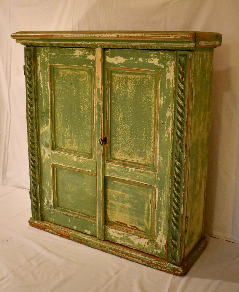 Painted Pine TwoDoor Hanging Cupboard at 1stDibs door hanging sheffield