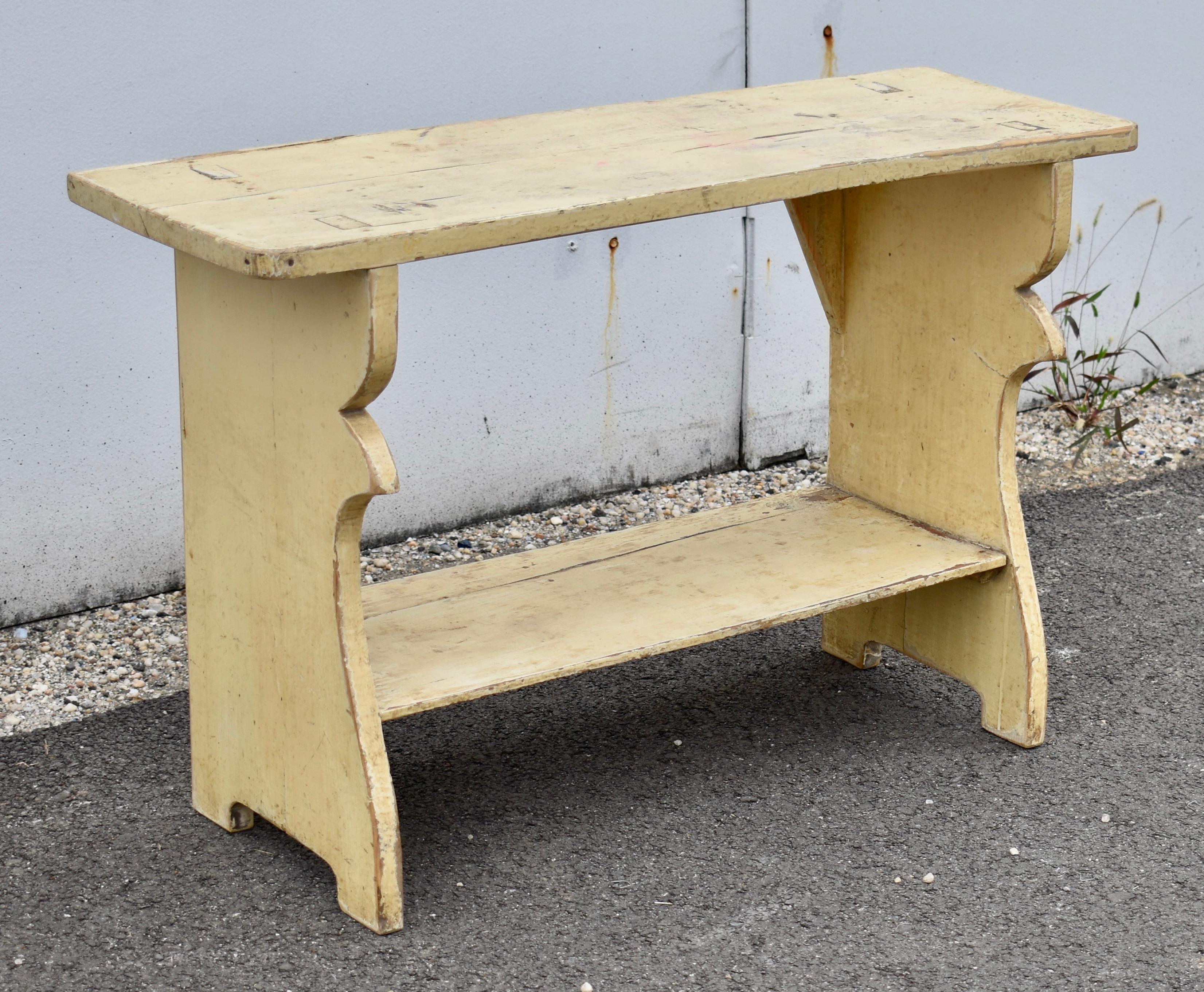 Country Painted Pine Water Bench For Sale