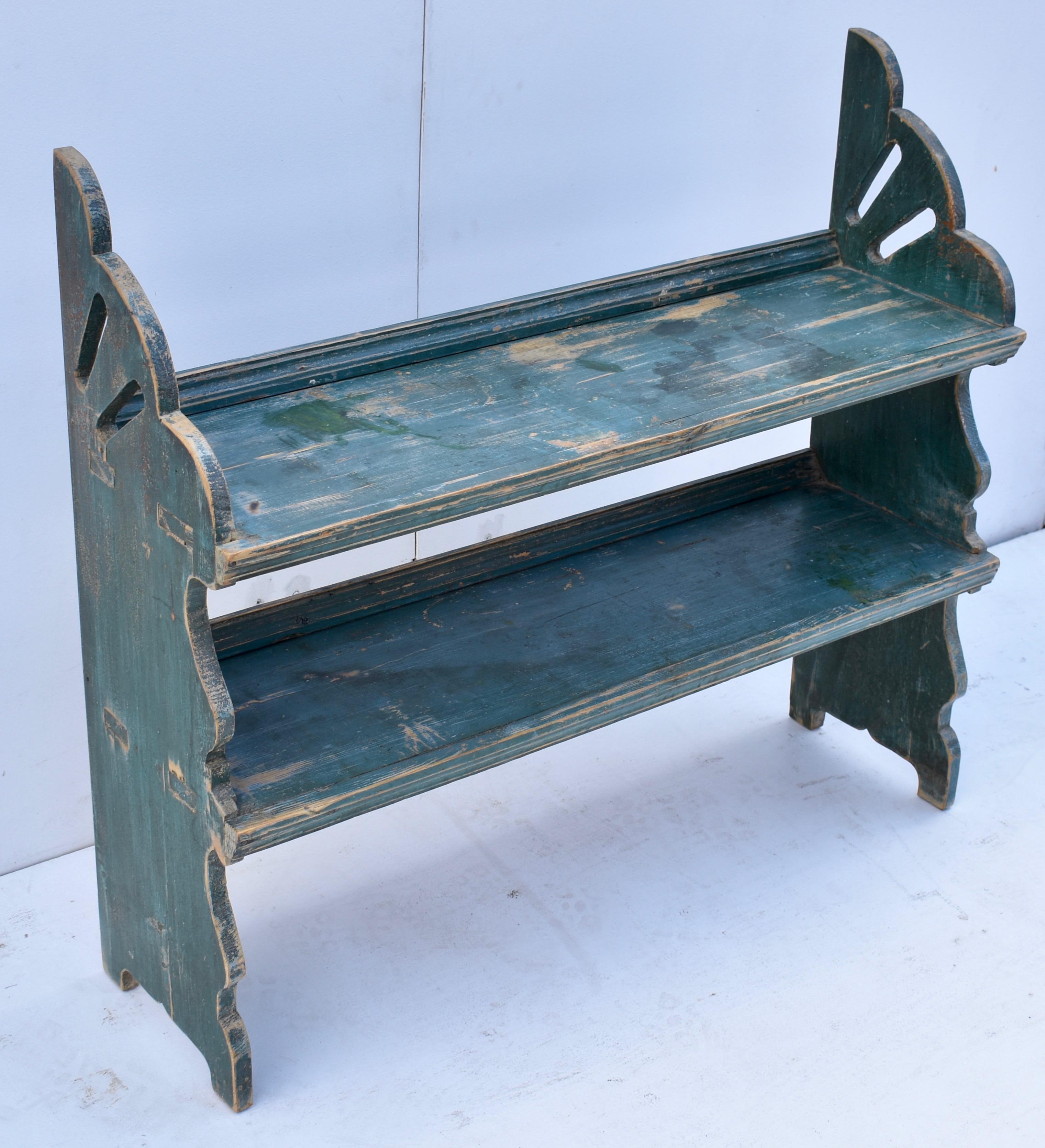 Hungarian Painted Pine Water Bench