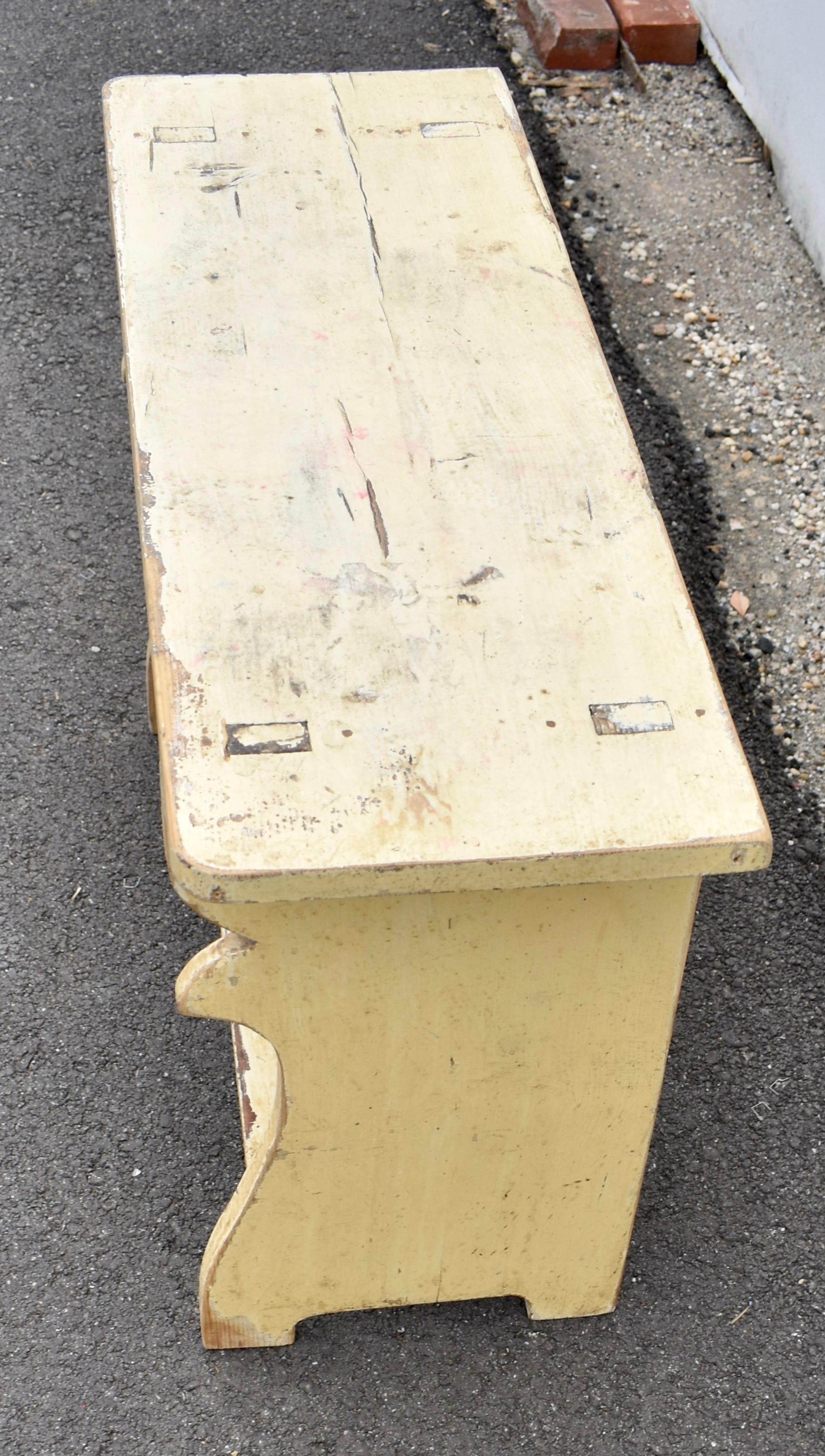 20th Century Painted Pine Water Bench For Sale