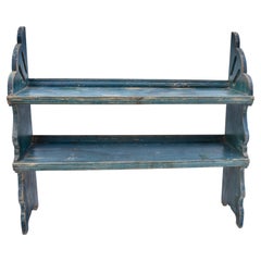 Antique Painted Pine Water Bench