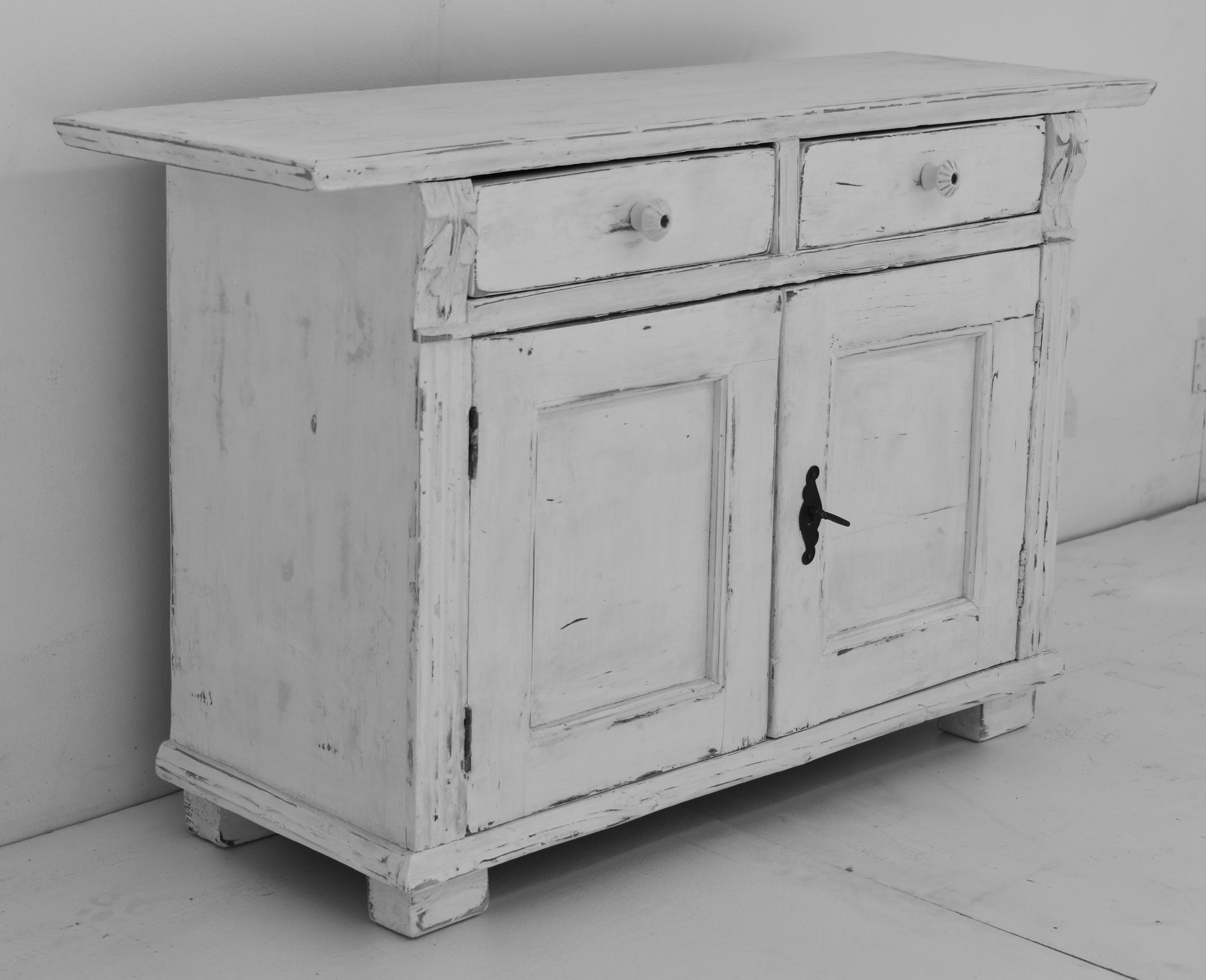 Country Painted Pine Water Cupboard For Sale