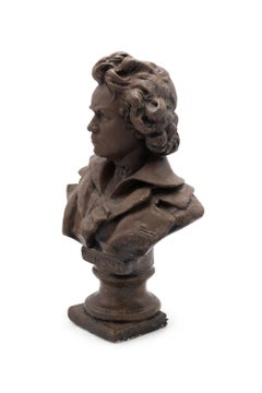 Painted Plaster Beethoven Bust