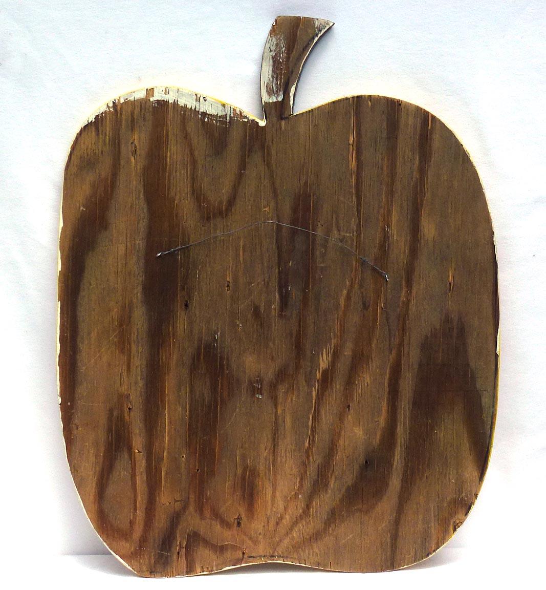 Hand-Crafted Painted Plywood Cutout by Benny Carter You Are the Apple of My Eye New York City For Sale