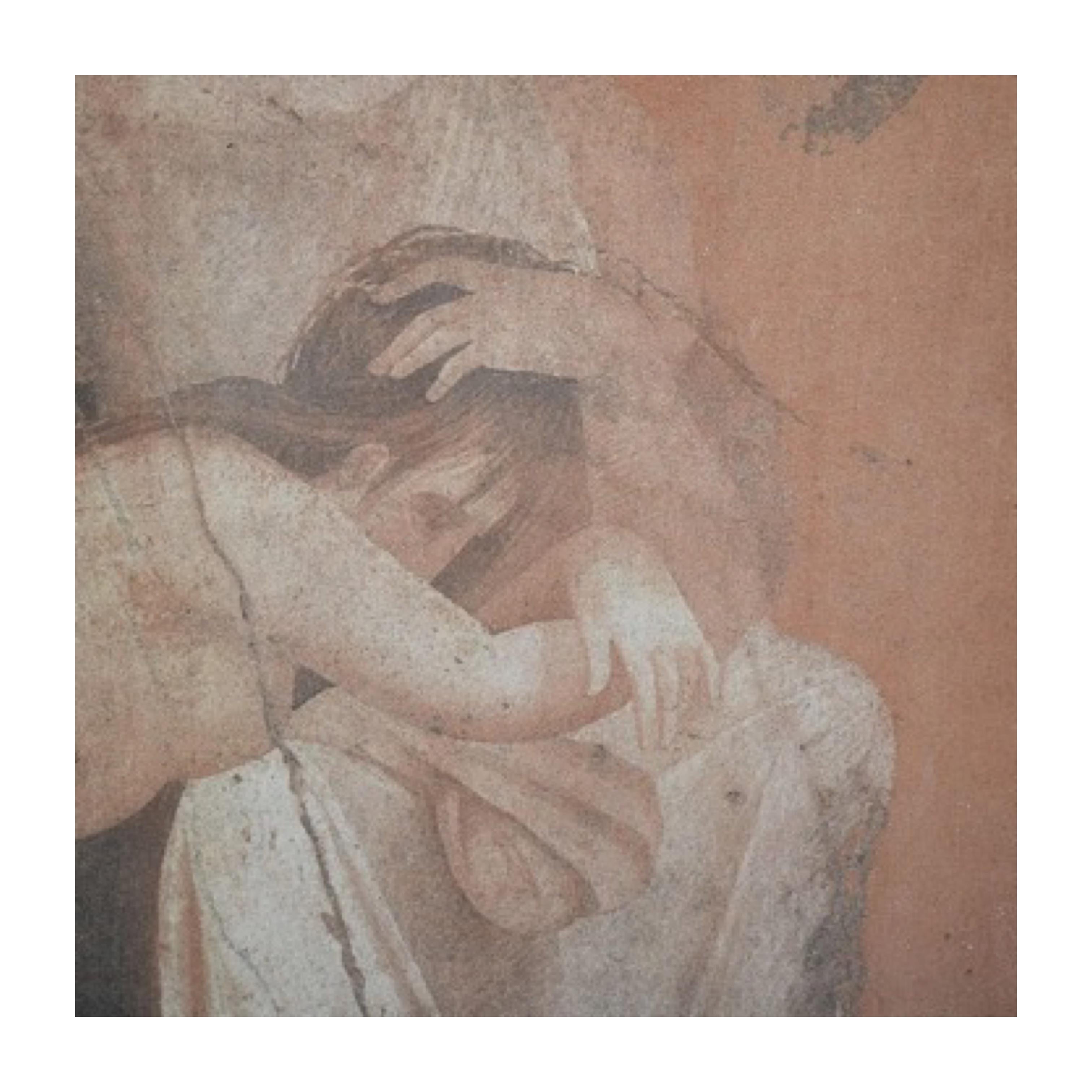 Pannello di affresco dipinto di Pompei su tela in vendita 1