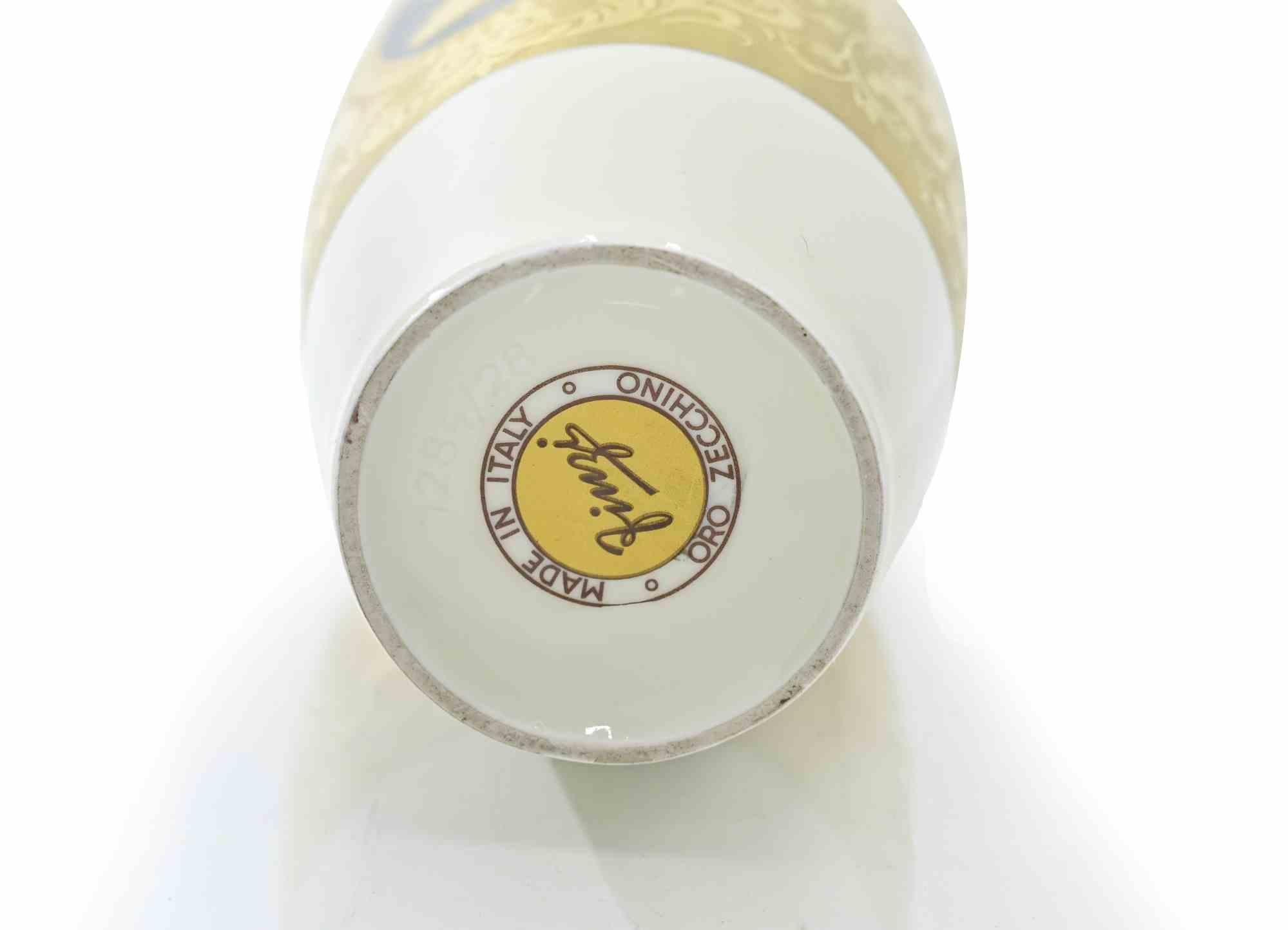 Cruche en porcelaine peinte d'Arrigo Finzi, milieu du 20e siècle Bon état - En vente à Roma, IT