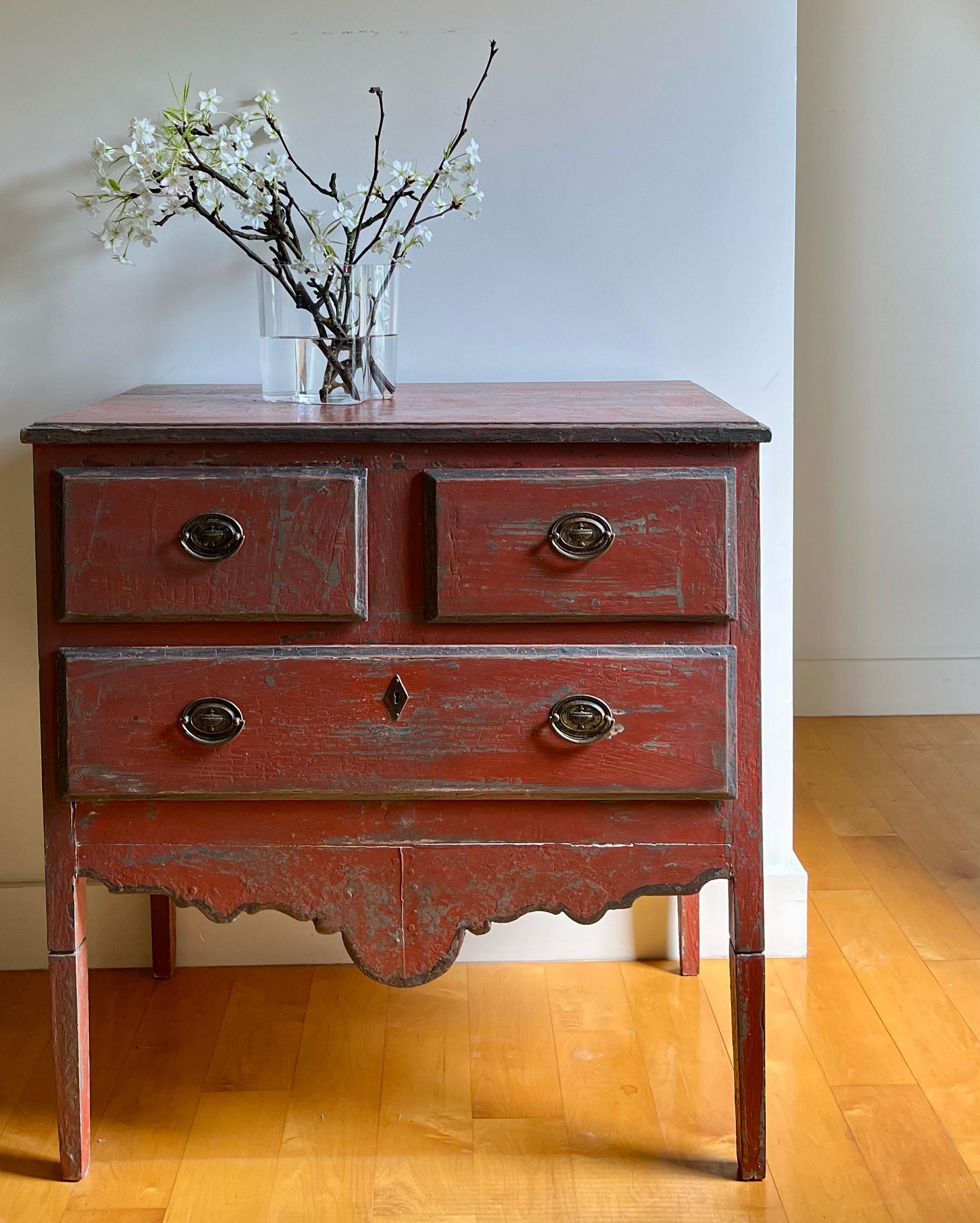Hand-Crafted Painted Portuguese Commode For Sale