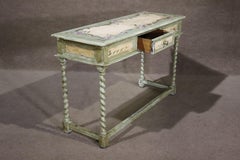 Painted Primitive Console Table