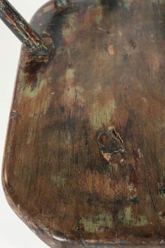 Bemalter primitiver walisischer Windsor-Sessel