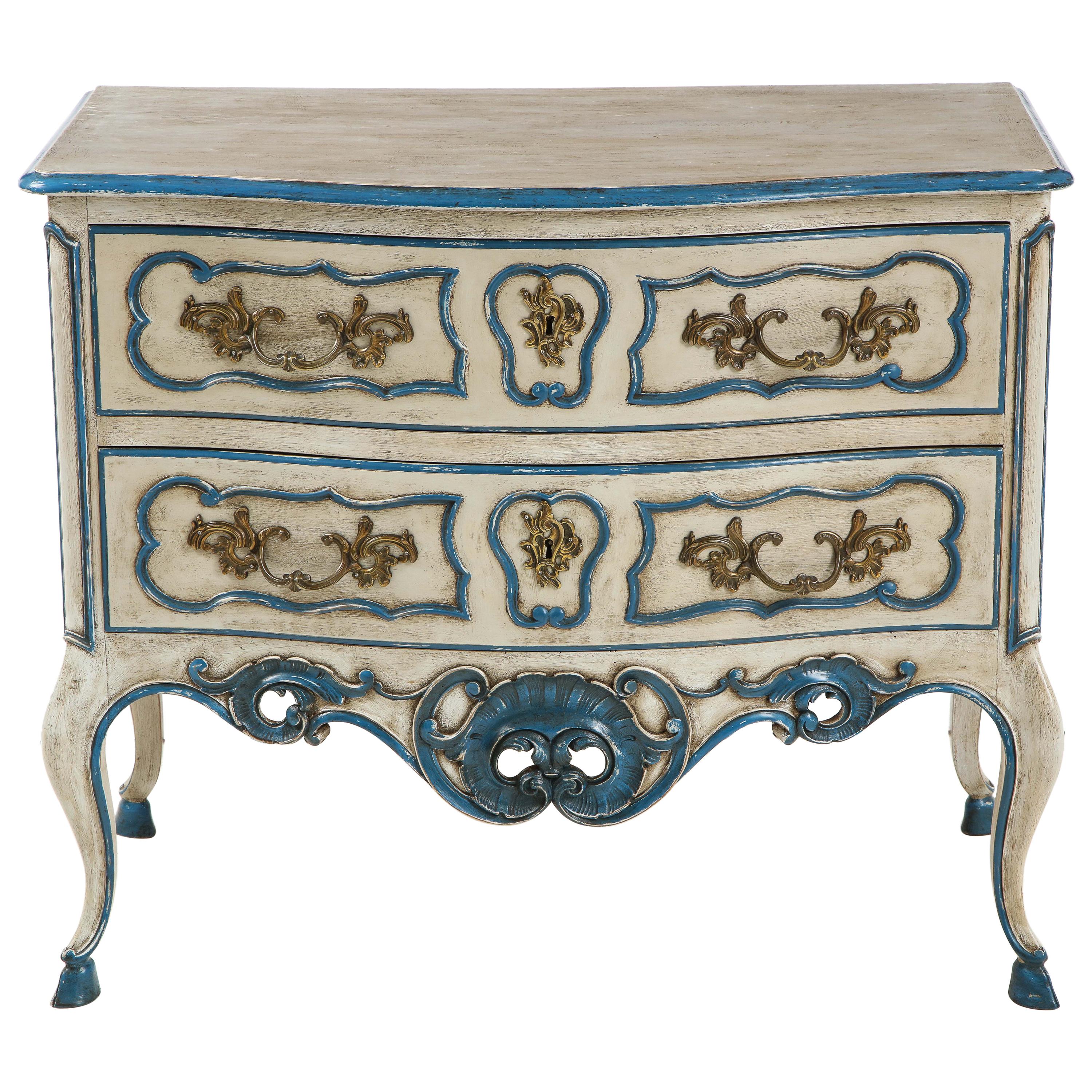 Painted Provencal Commode For Sale