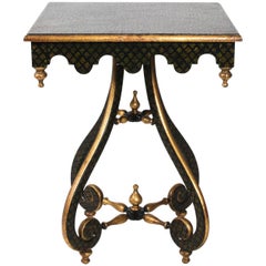 Painted Quatrefoil Side Table