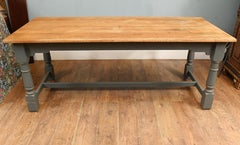 Painted Refectory Table Farmhouse Kitchen Dining