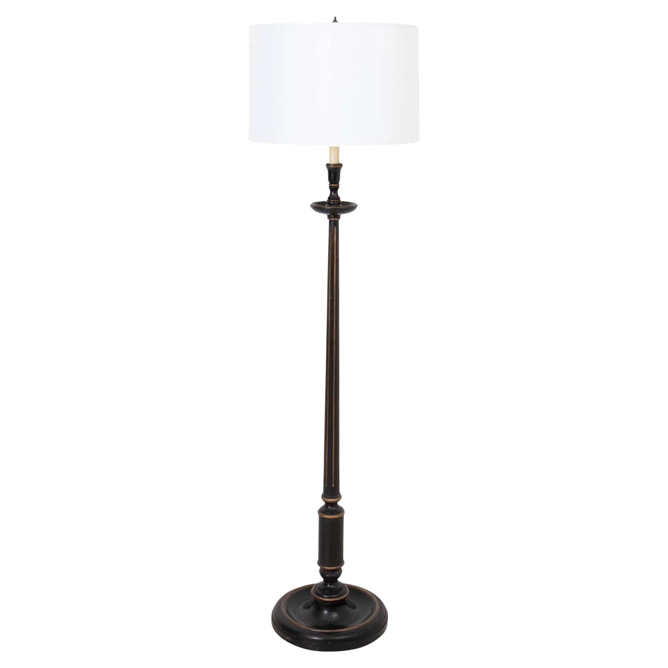 Lampada da terra dipinta in stile Regency in vendita