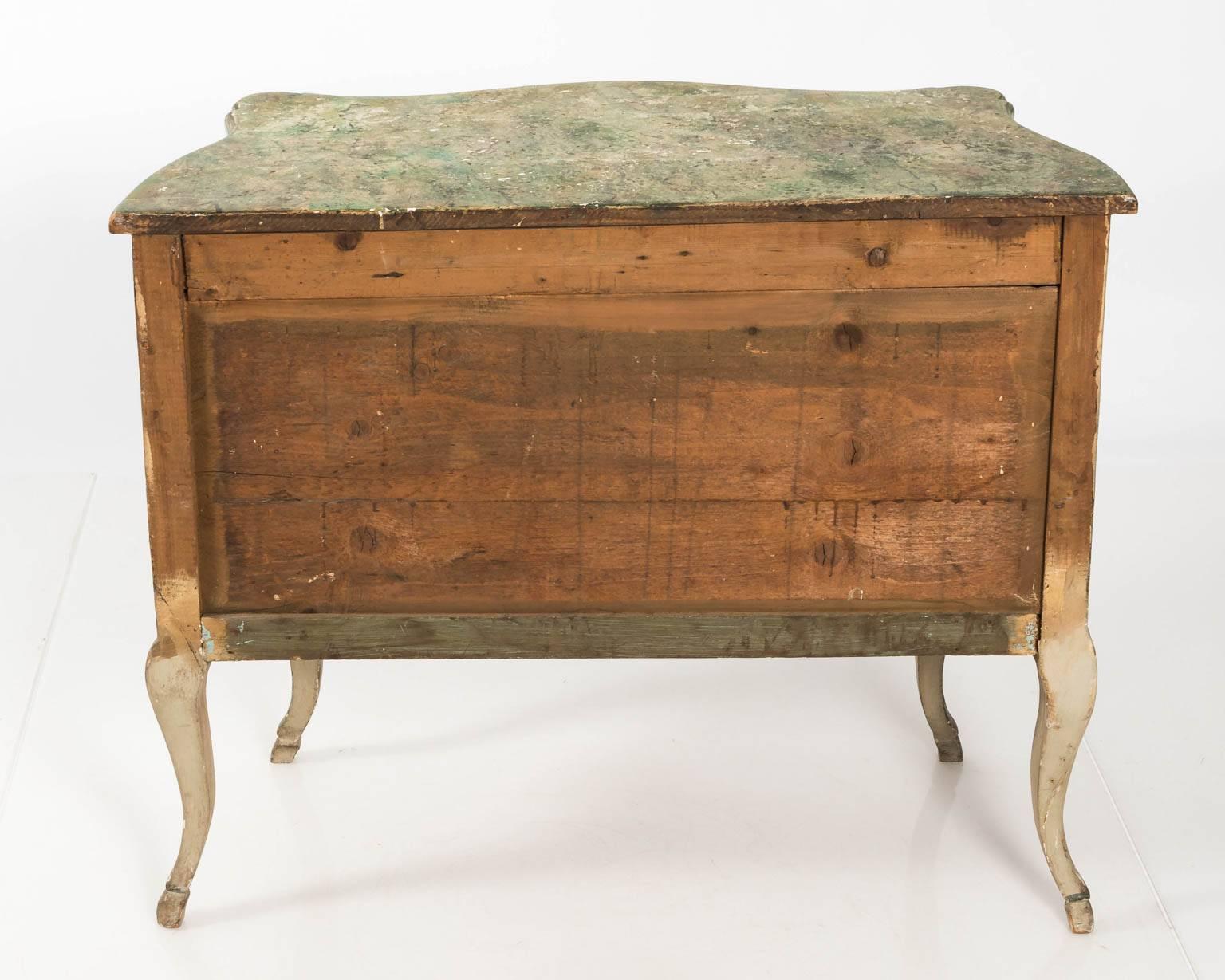 Painted Rococo Style Chest of Drawers 8