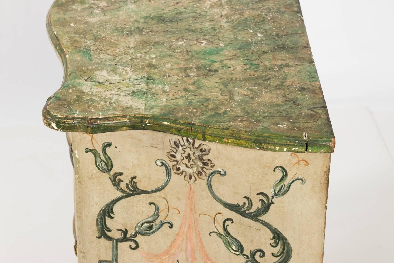Painted Rococo Style Chest of Drawers 10