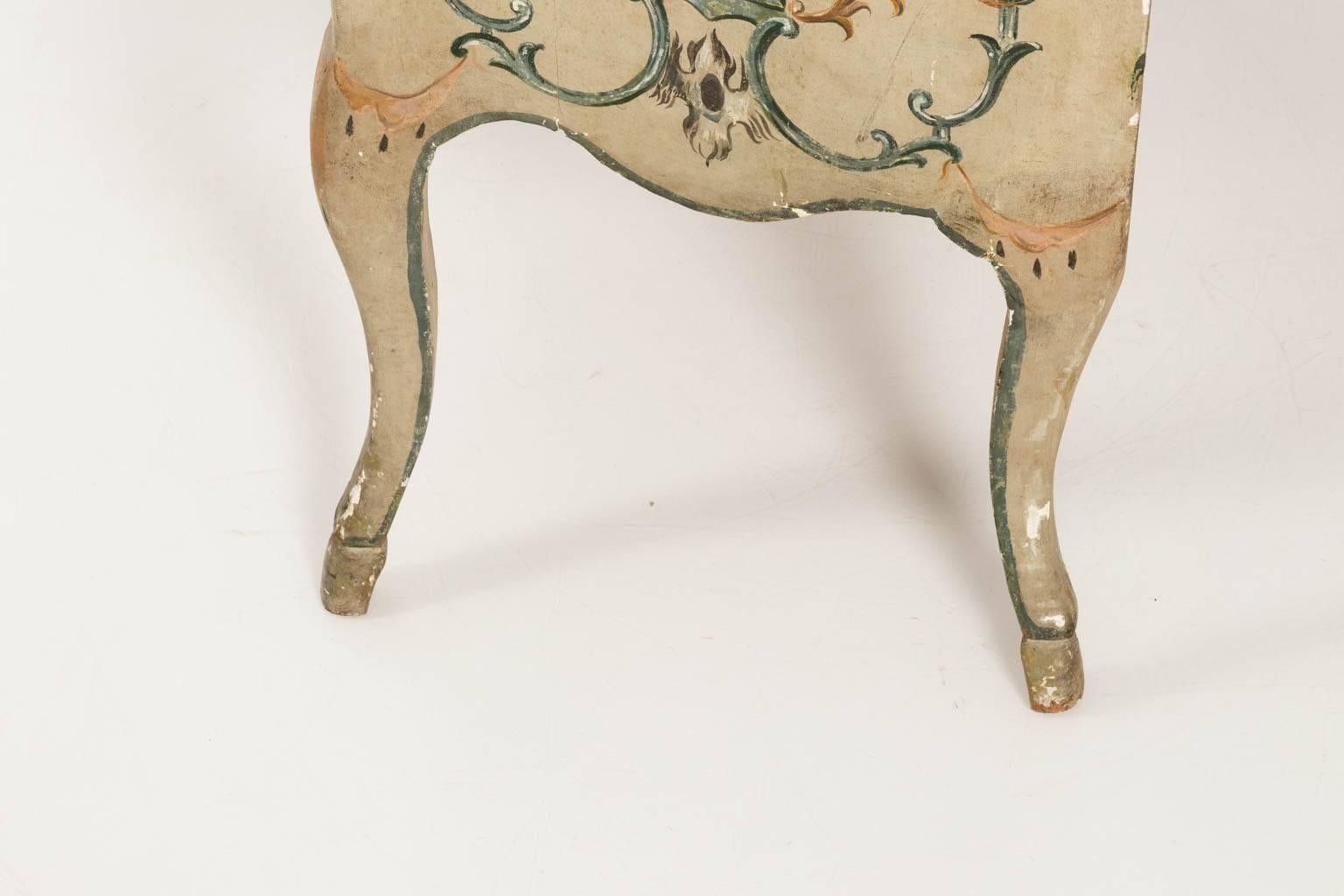 Painted Rococo Style Chest of Drawers 11