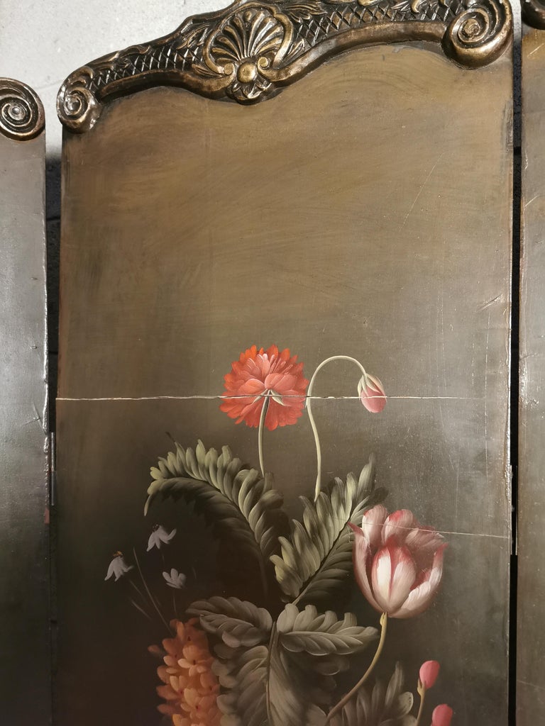 Painted Room Divider France, Early xx. Century For Sale at 1stDibs