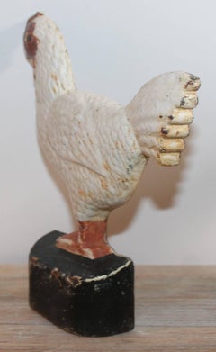 Painted Rooster Door Stop