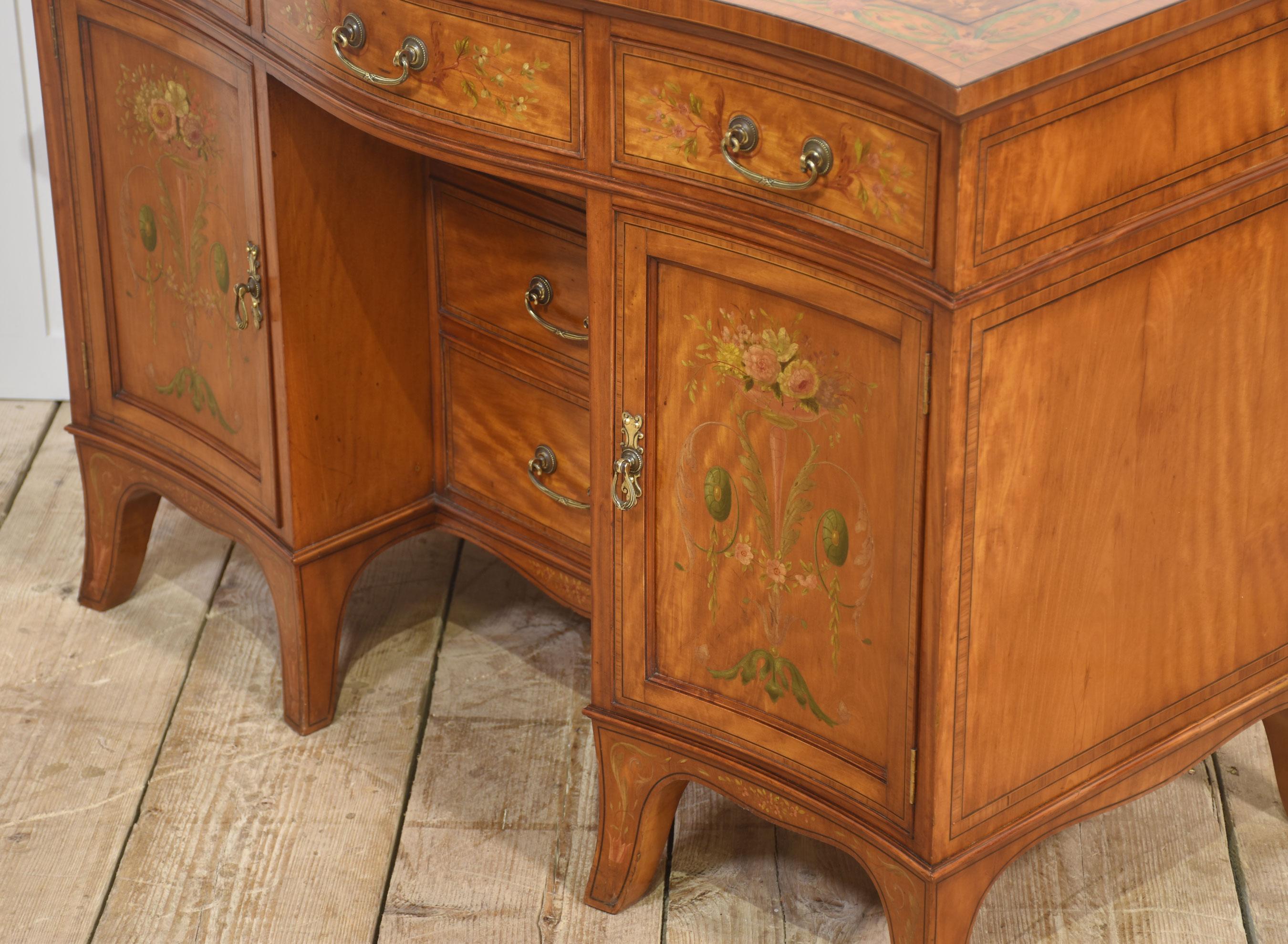 Painted Satinwood Dressing Table For Sale 10